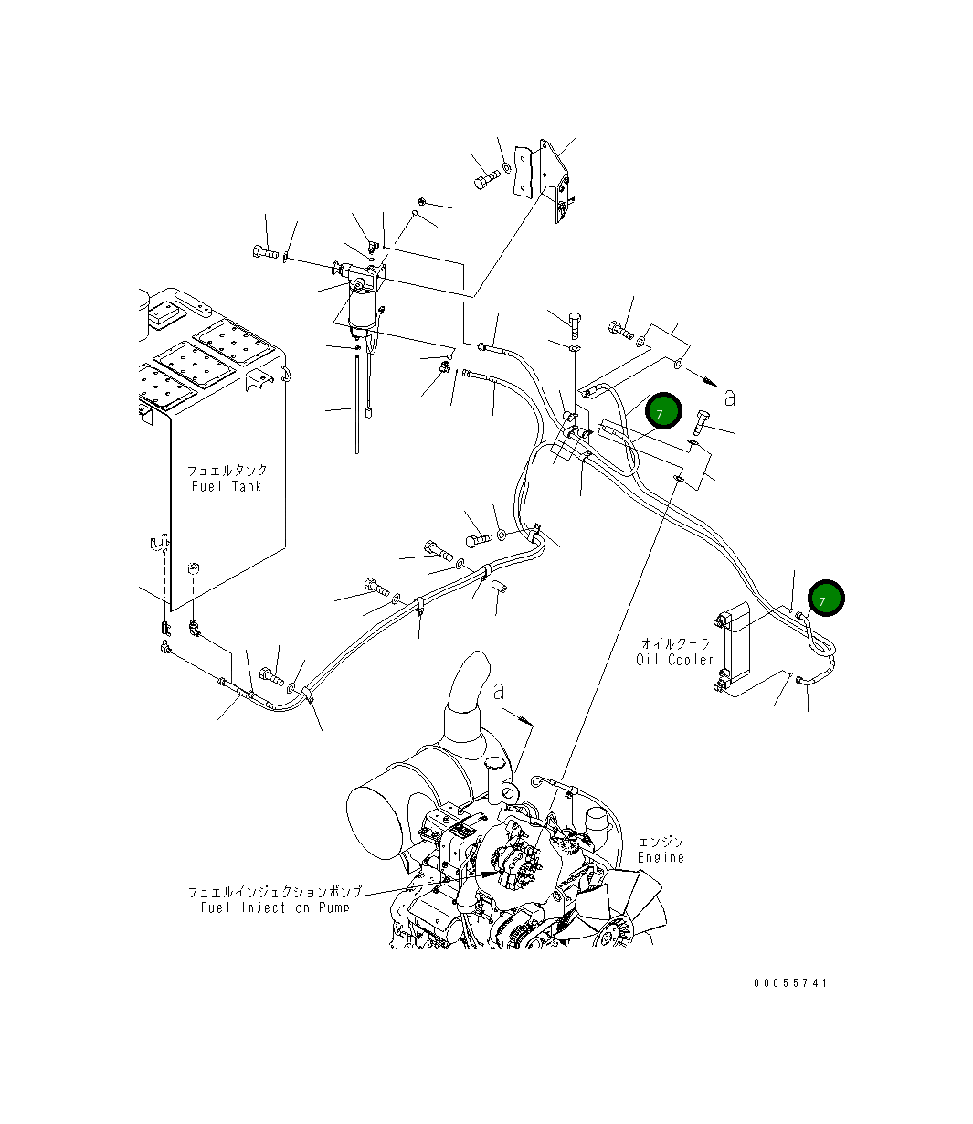 Шланг 21K-04-73231 Komatsu