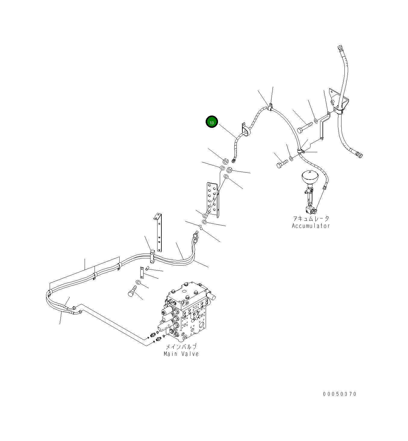 Шланг 421-62-44170 Komatsu