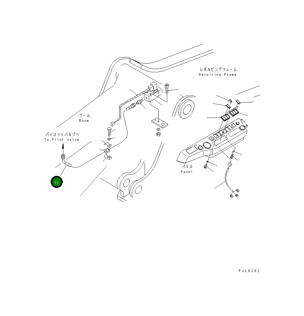 Шланг 21M-62-18480 Komatsu