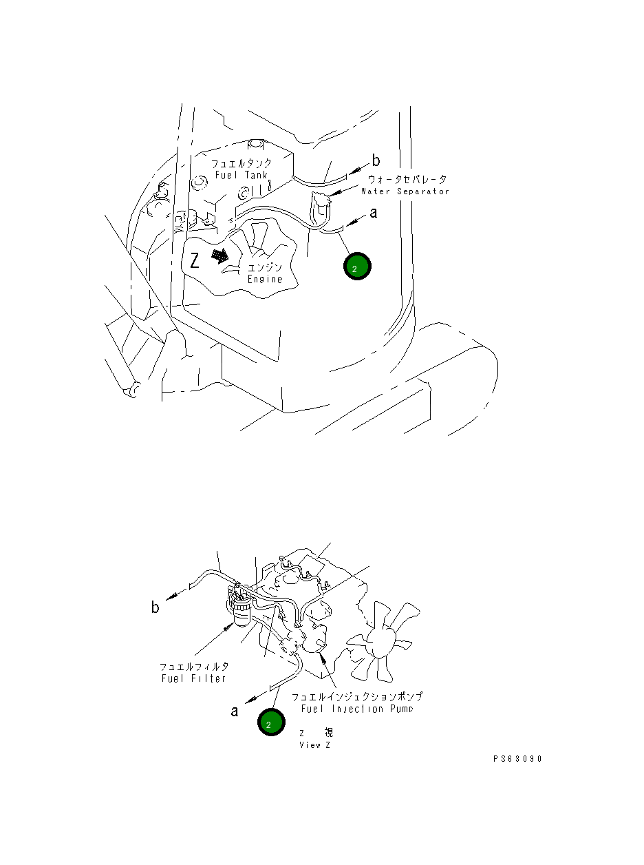 Шланг YM172122-14610 Komatsu