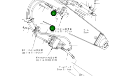 Шланг 22L-62-25381 Komatsu