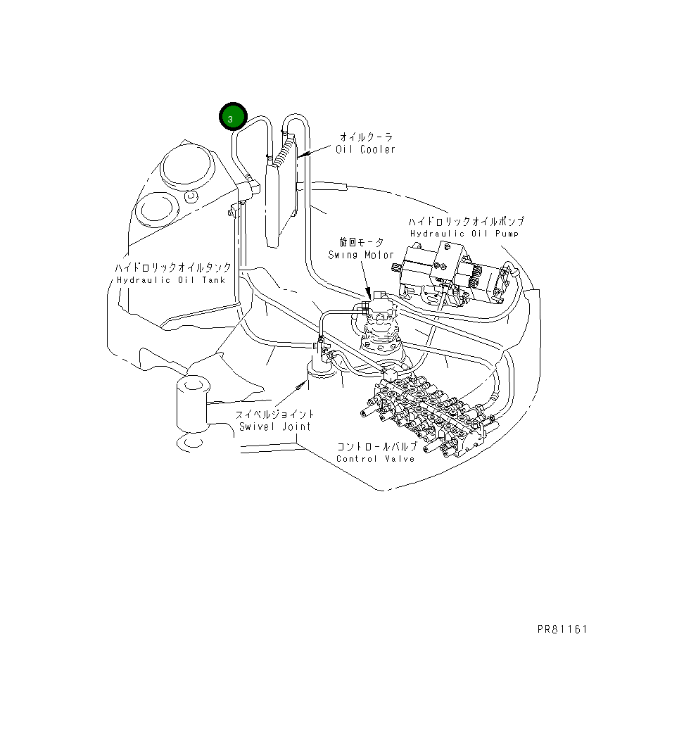 Шланг YM172423-78400 Komatsu
