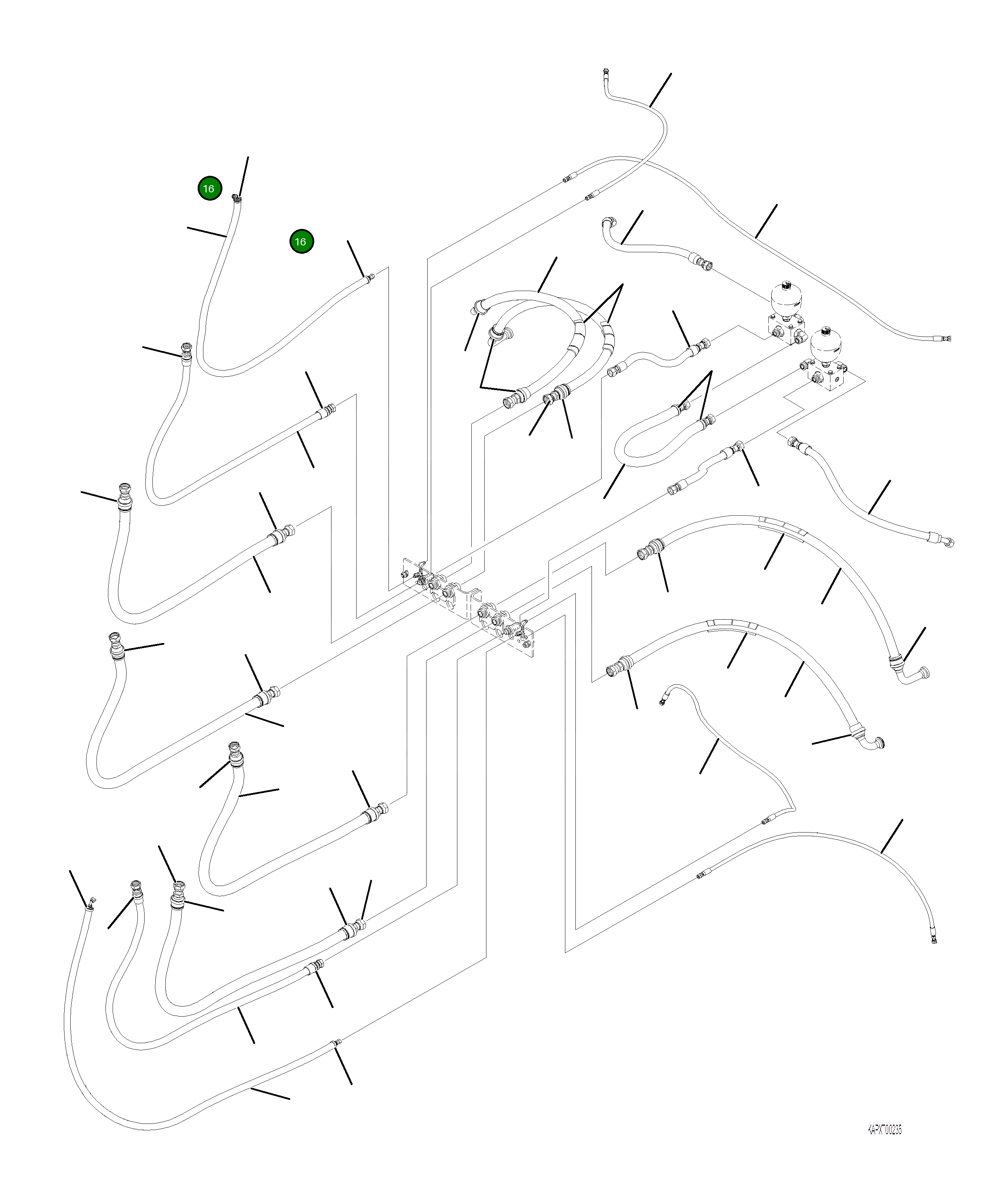 Шланг 4A1-62-24920 Komatsu