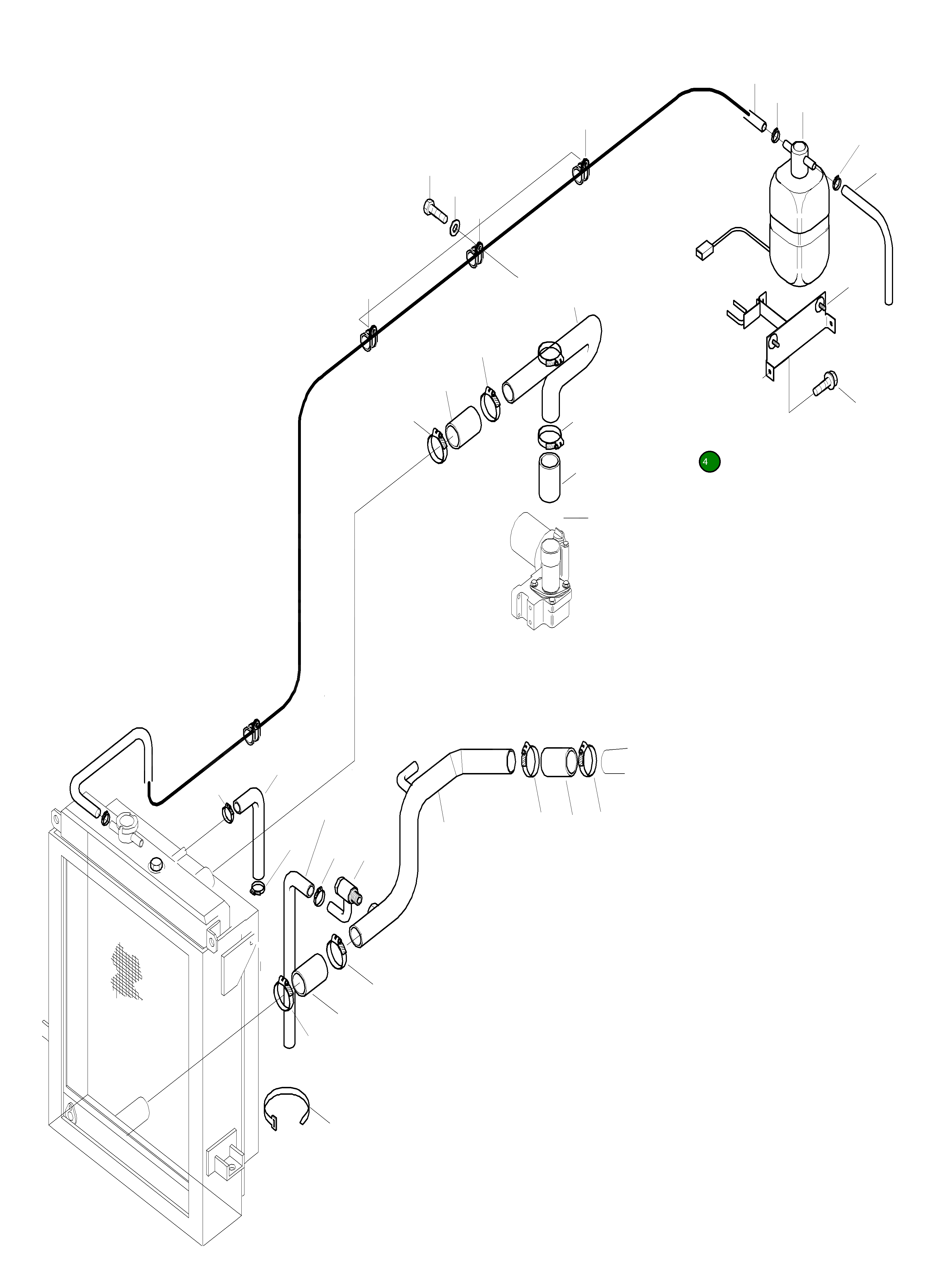 Шланг 419-03-H2140 Komatsu