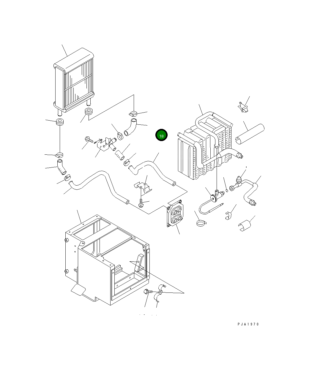 Шланг ND017264-7040 Komatsu