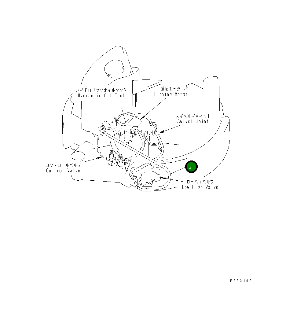 Шланг YM172173-78450 Komatsu