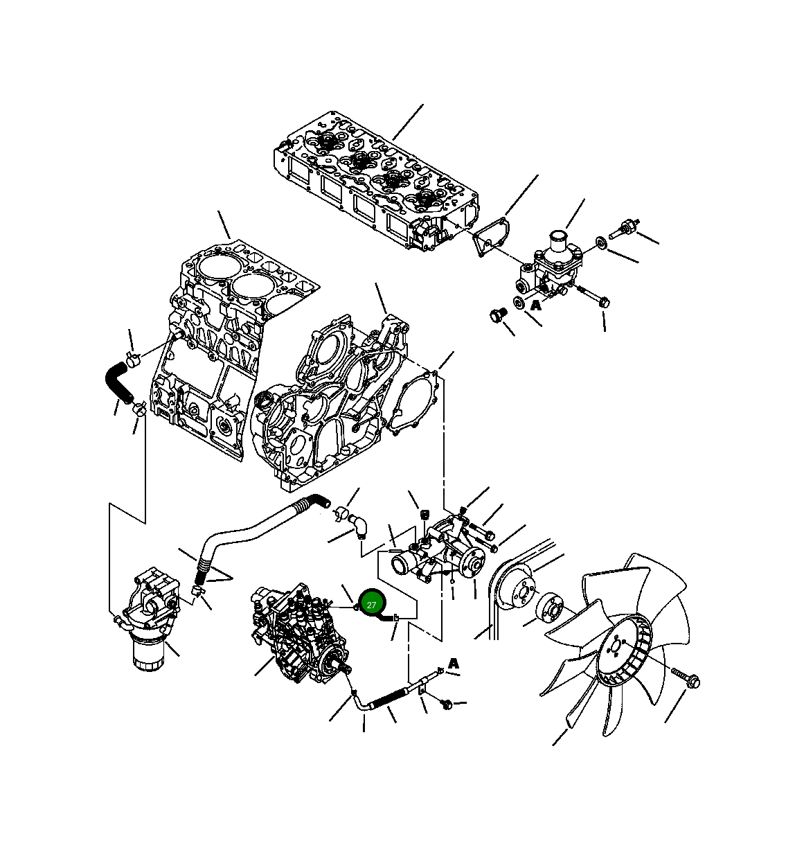 Шланг YM12390749720 Komatsu