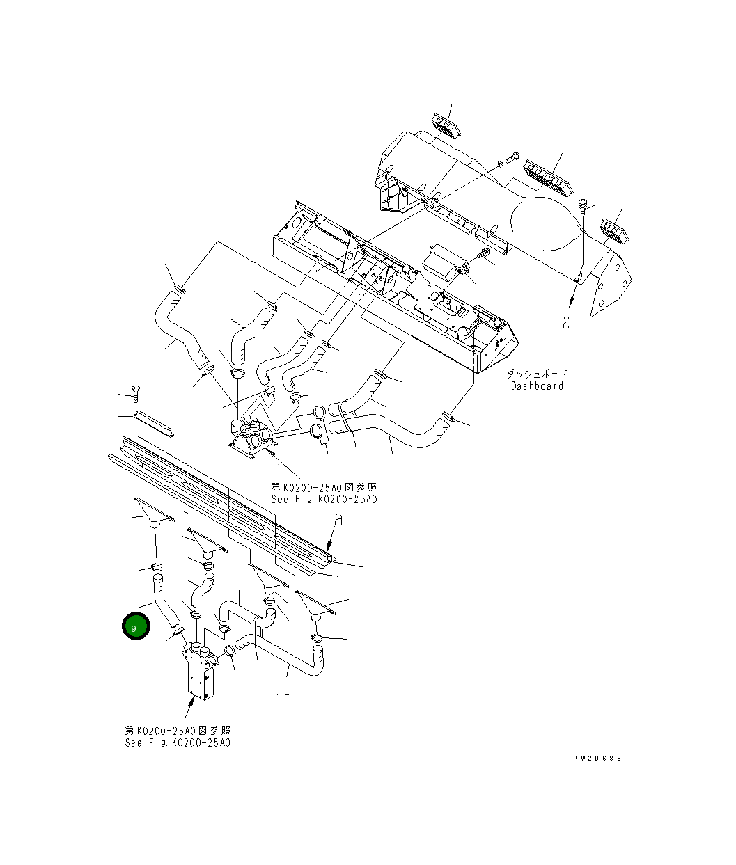 Шланг 56B-07-12310 Komatsu