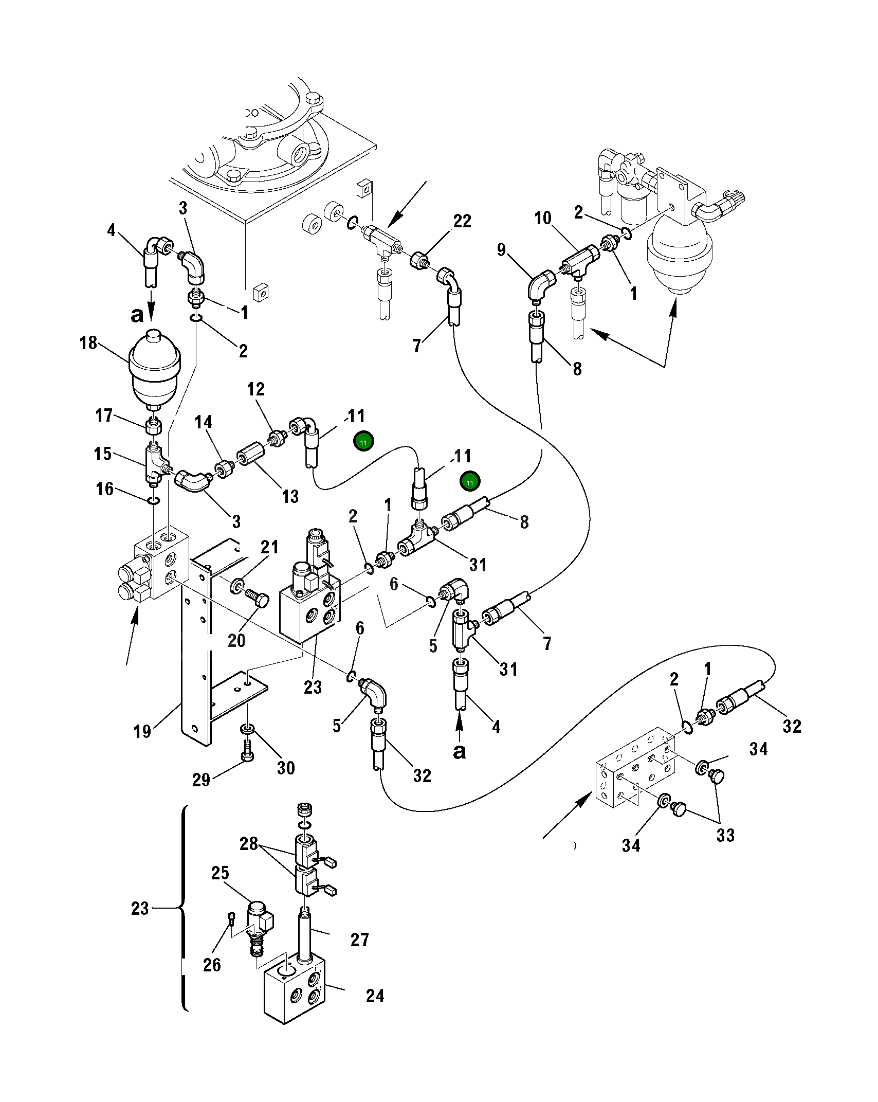 Шланг 22E-09-14120 Komatsu