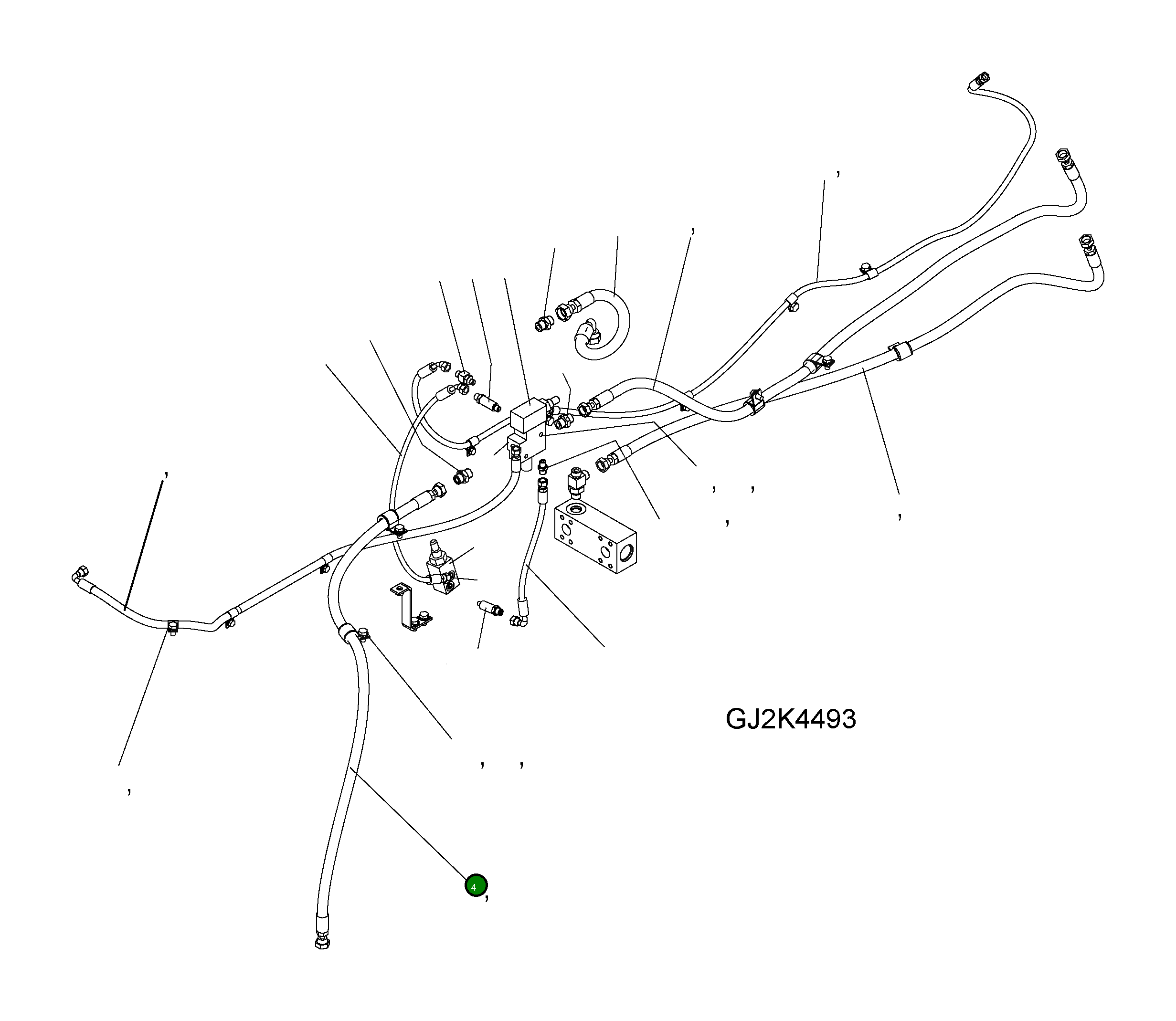 Шланг 418-03-H3240 Komatsu