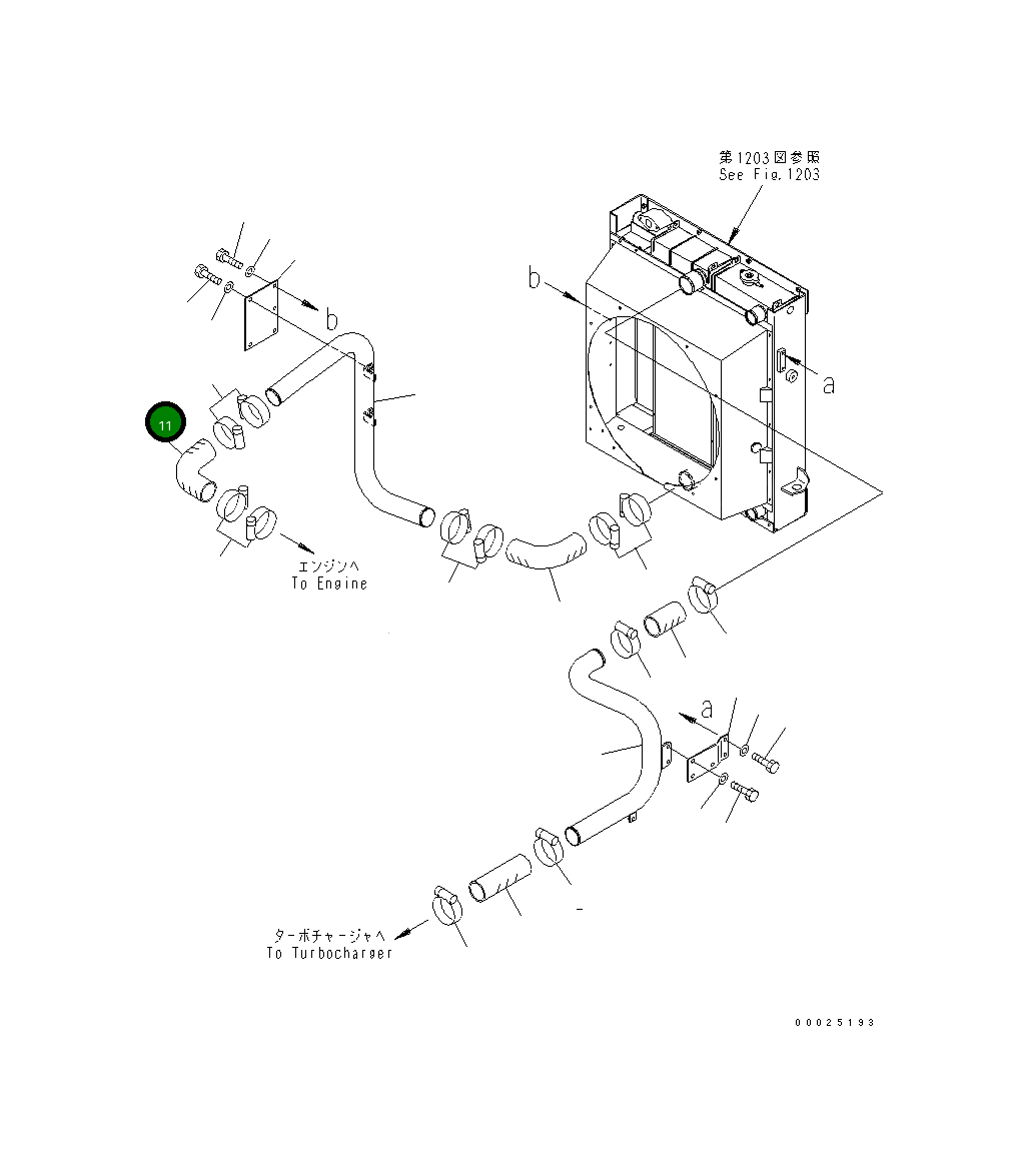 Шланг 23D-02-33210 Komatsu