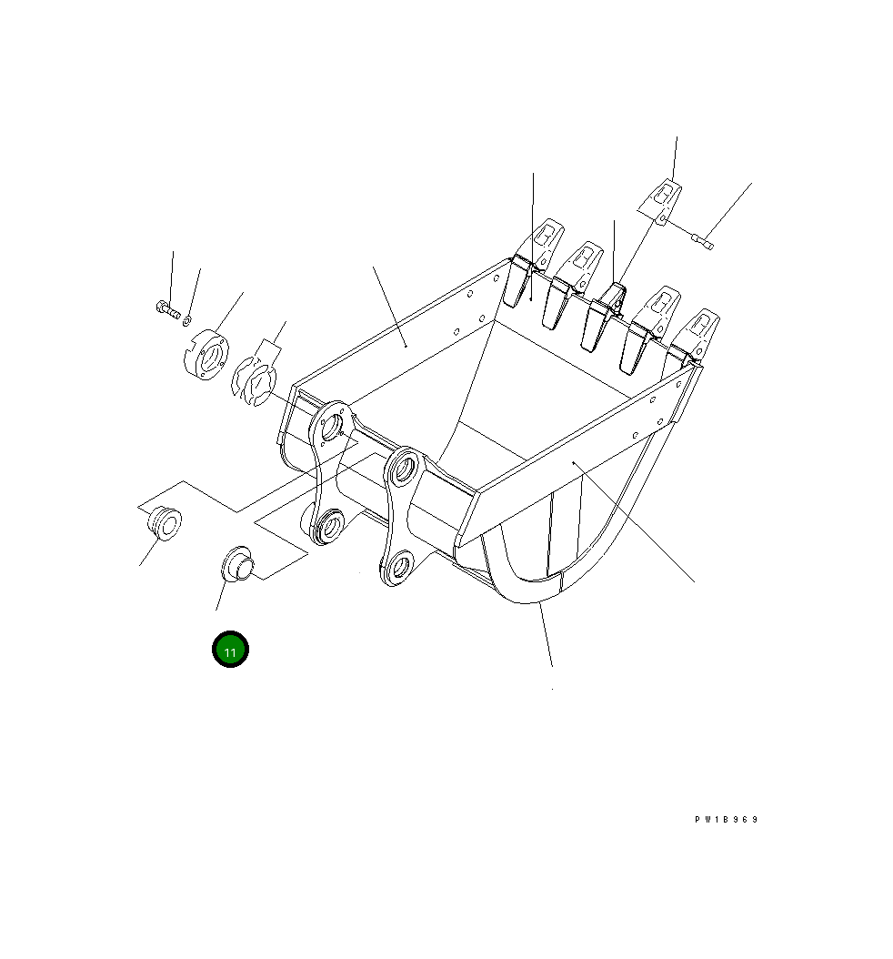 Втулка 20Y-70-34221 Komatsu