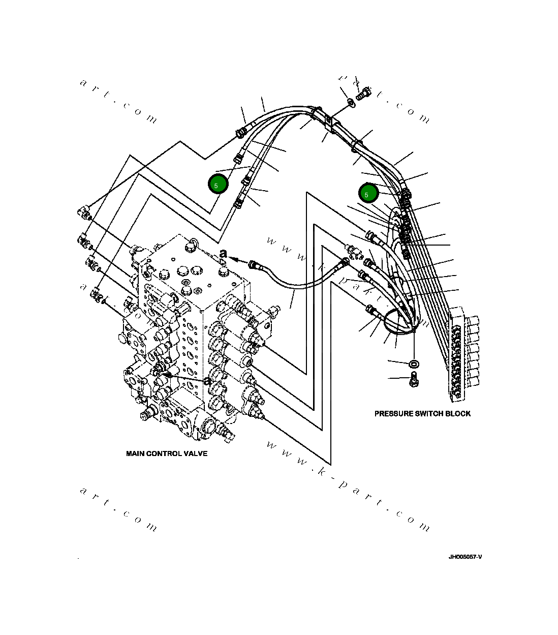 Шланг 2A5-62-13891 Komatsu
