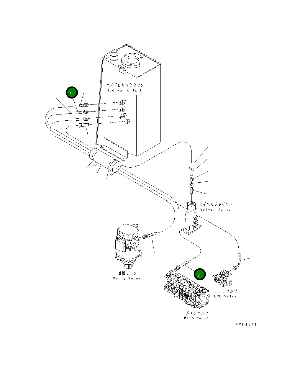 Шланг 22K-62-12280 Komatsu