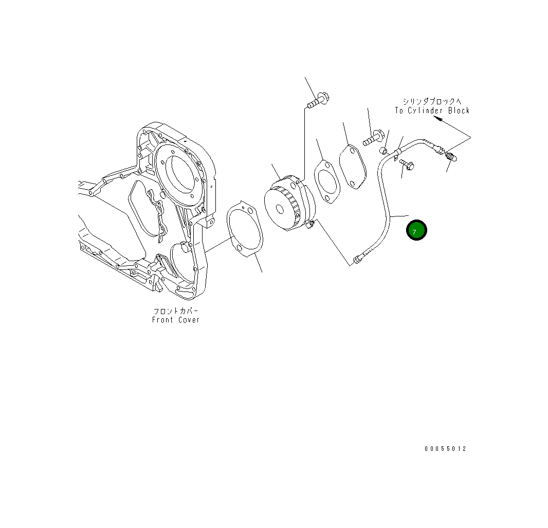 Шланг 6743-51-9111 Komatsu