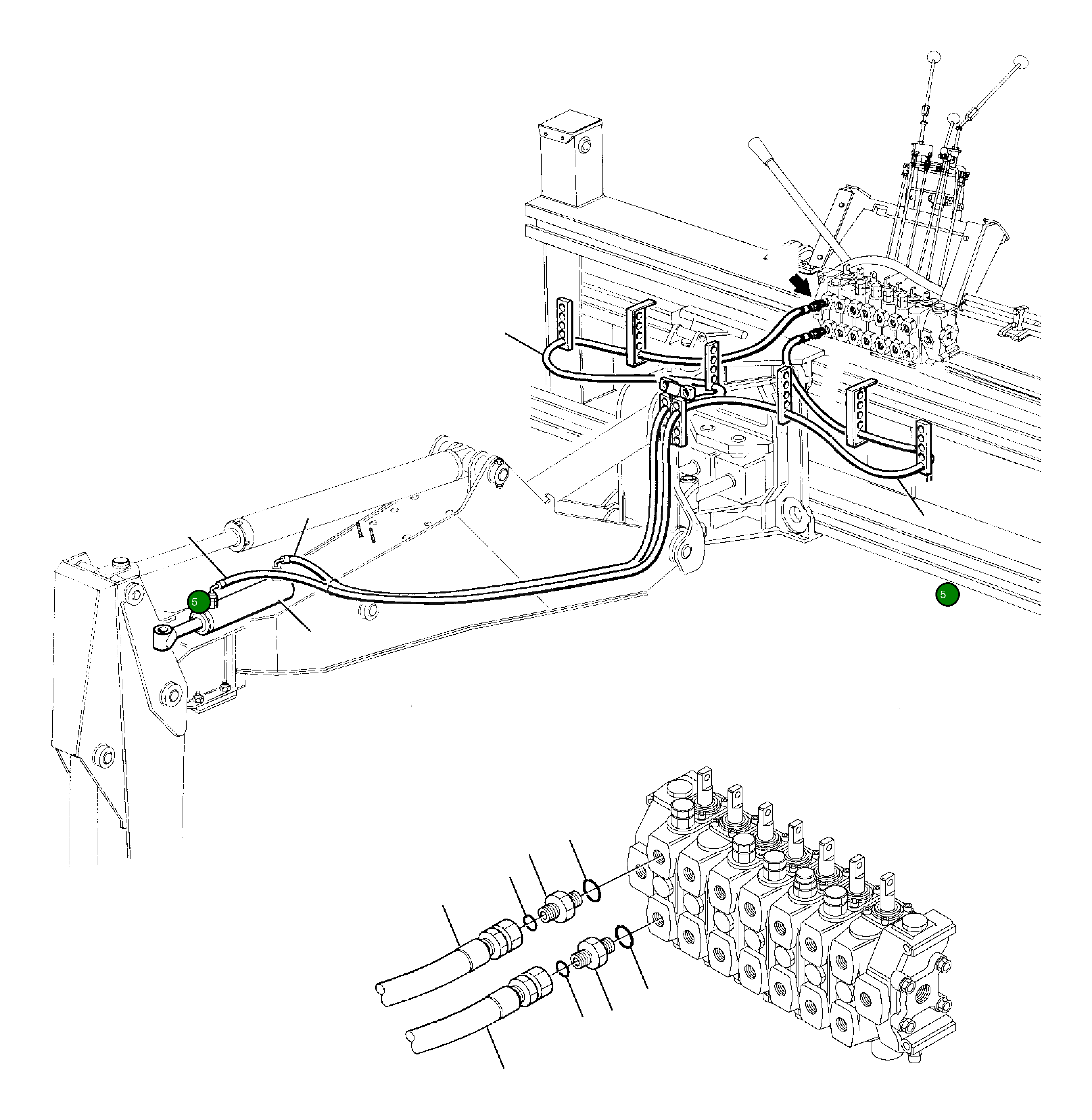 Шланг 392435035 Komatsu