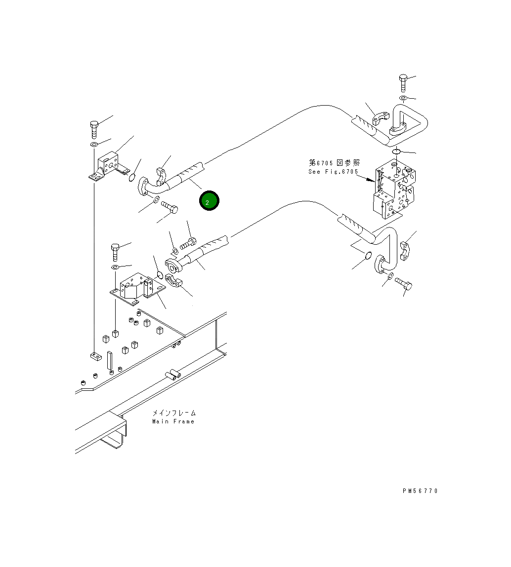 Шланг 262-60-78120 Komatsu