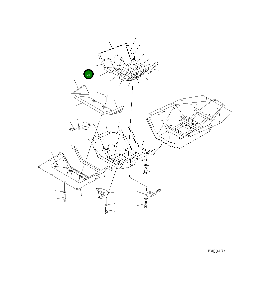 Тканевый элемент 154-862-8660 Komatsu