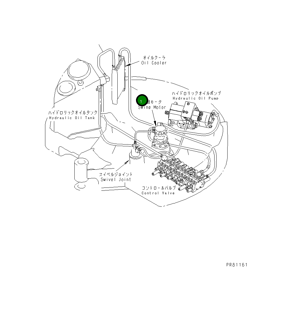 Шланг YM172423-78390 Komatsu