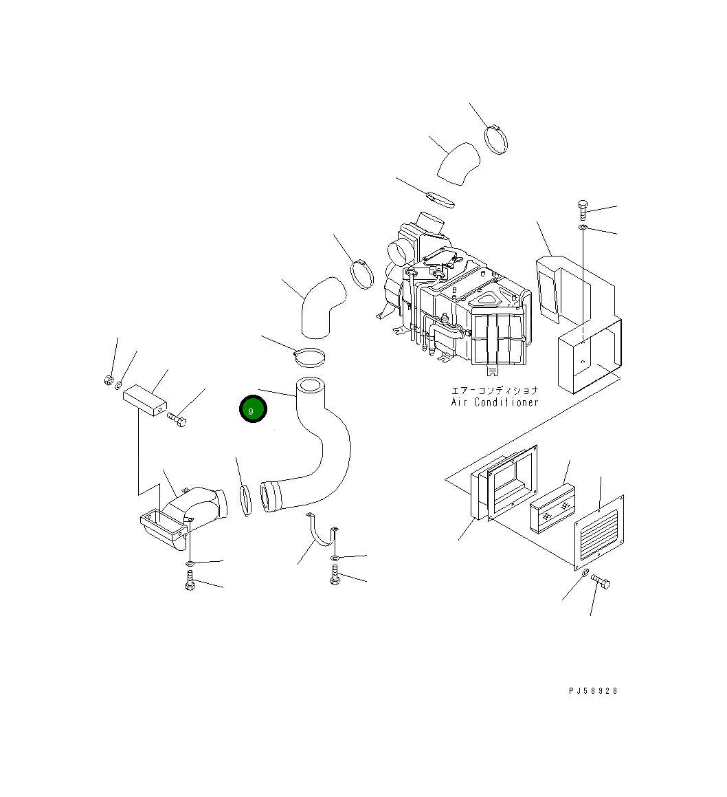 Шланг 23D-809-4690 Komatsu