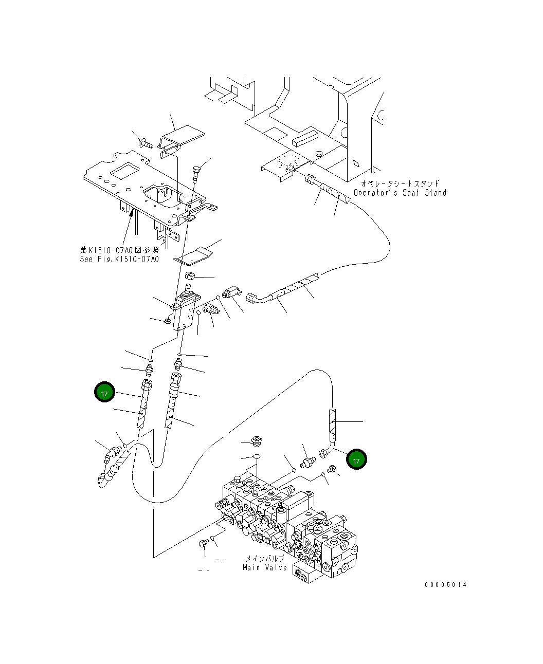 Шланг 21J-62-16650 Komatsu