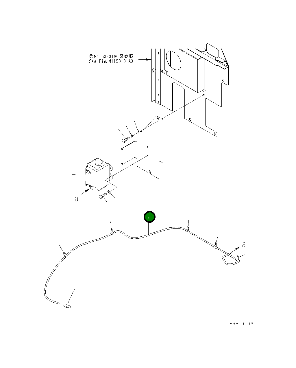 Шланг 22U-06-11660 Komatsu