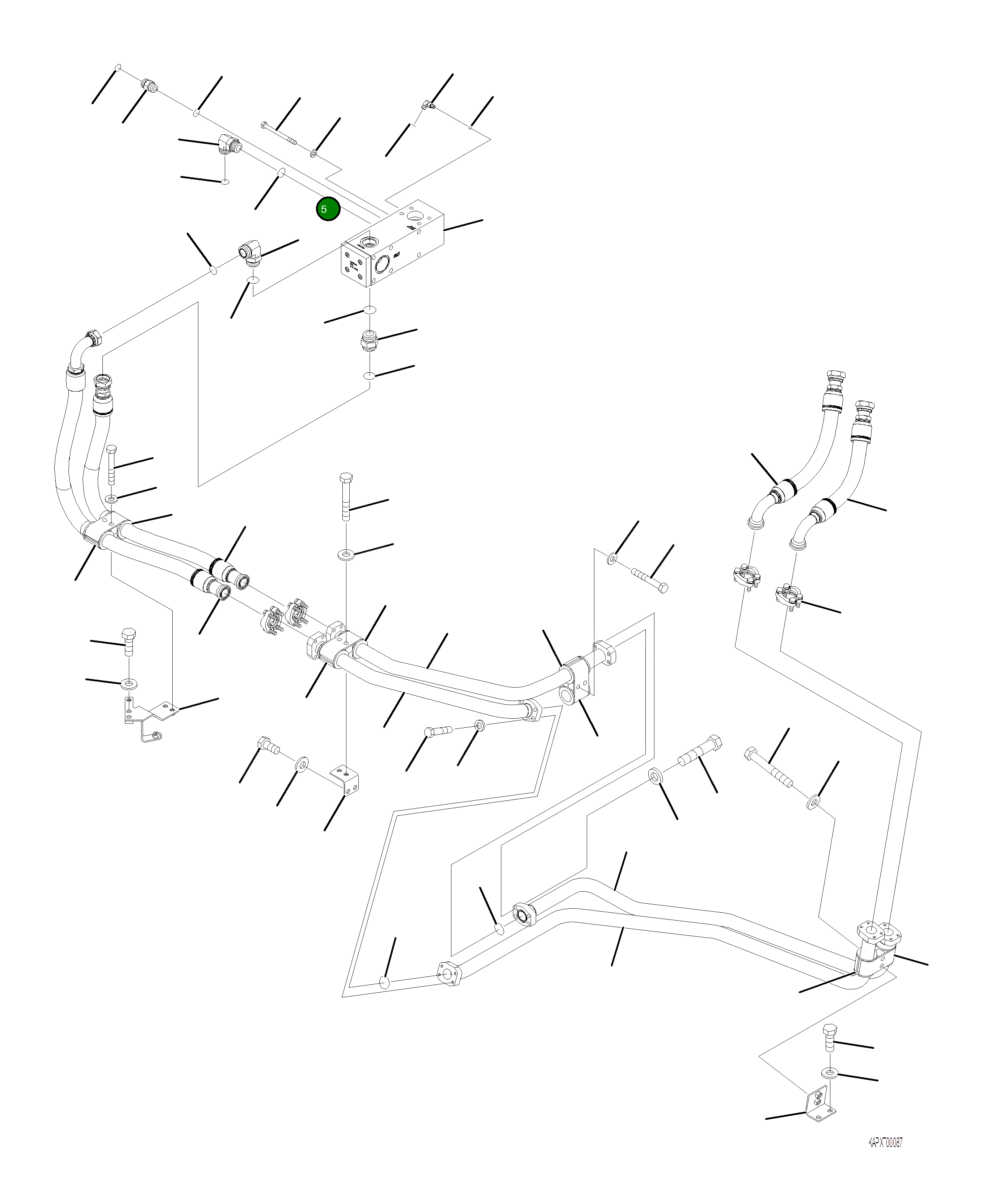 Шланг 4A1-32-22870 Komatsu