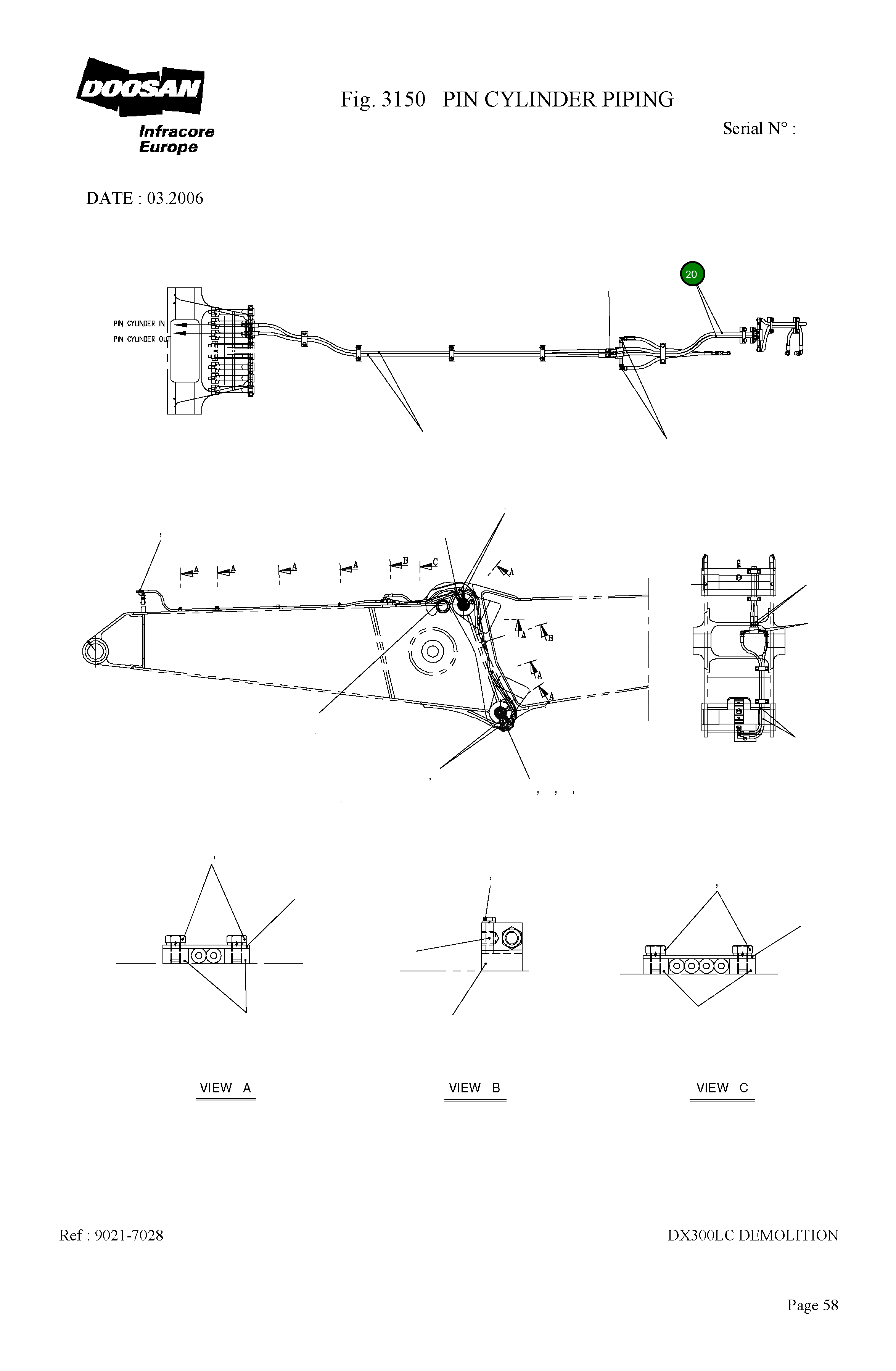 Шланг 9184-1012D253 Komatsu