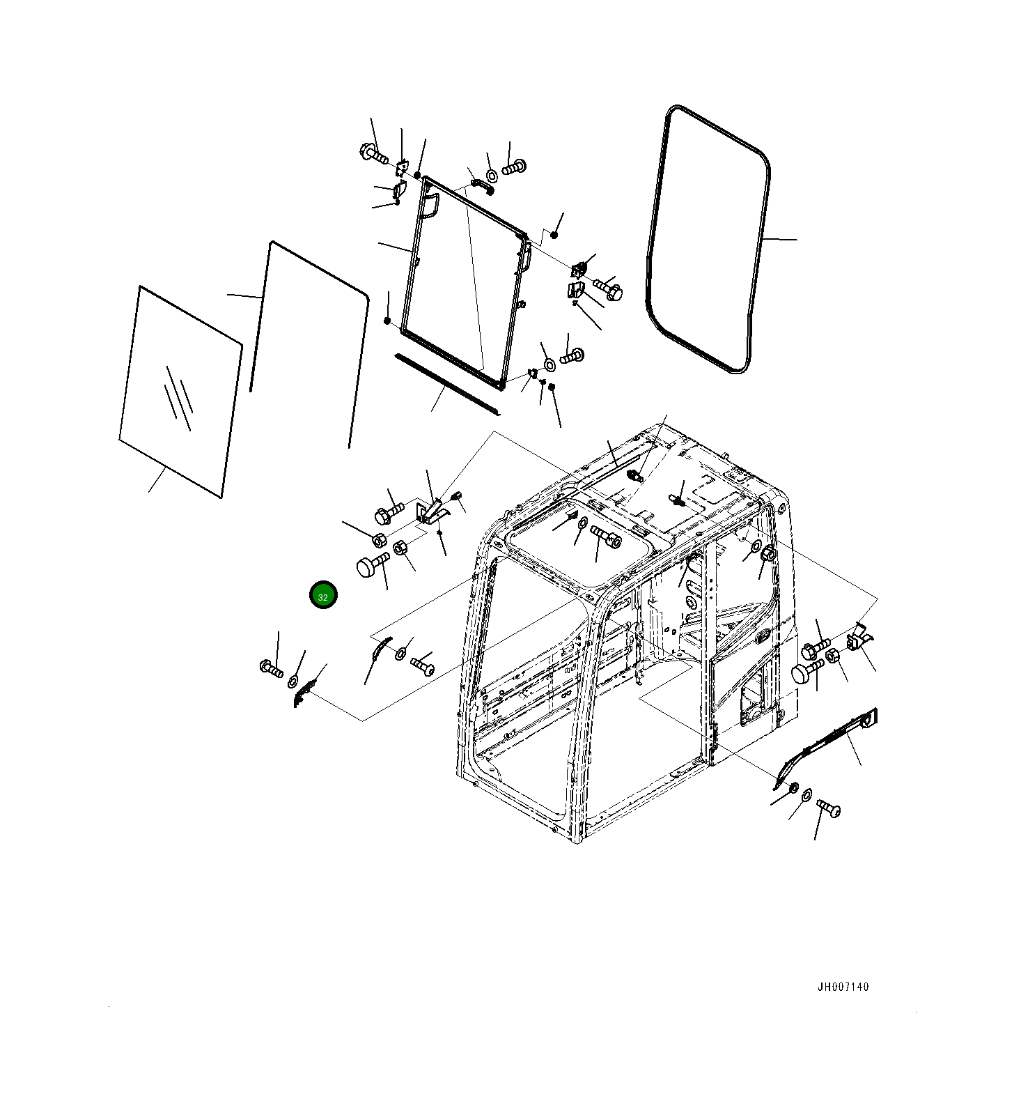 Гайка 0158311811 Komatsu