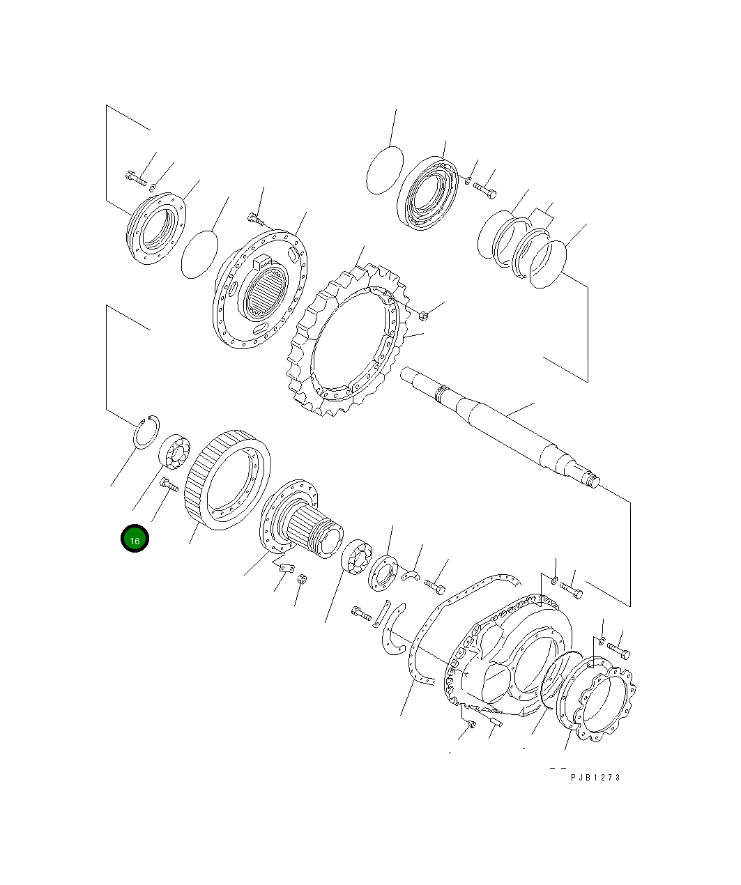 Внутренний подшипник 150-09-13110 Komatsu