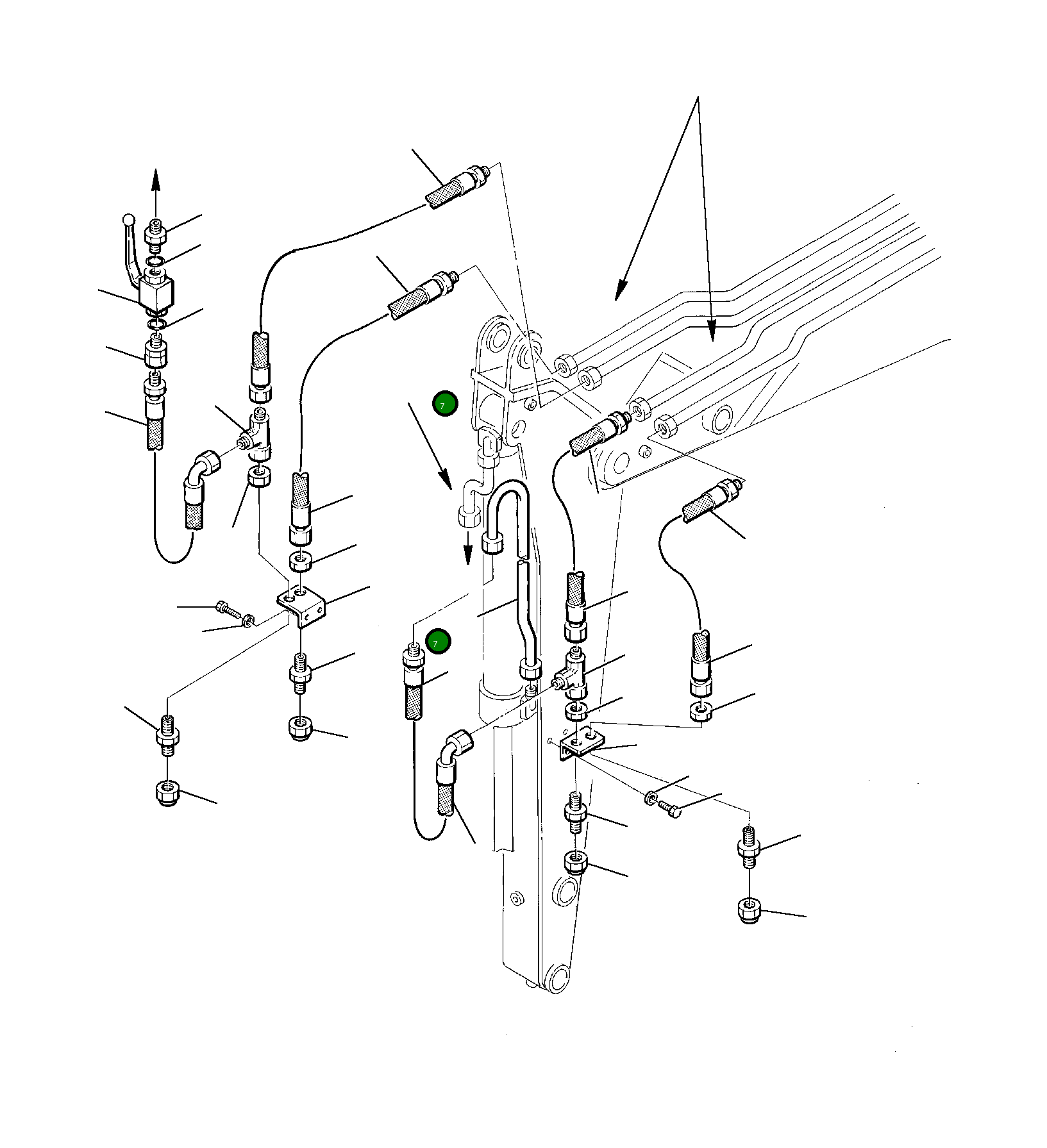 Шланг 21D-09-95630 Komatsu