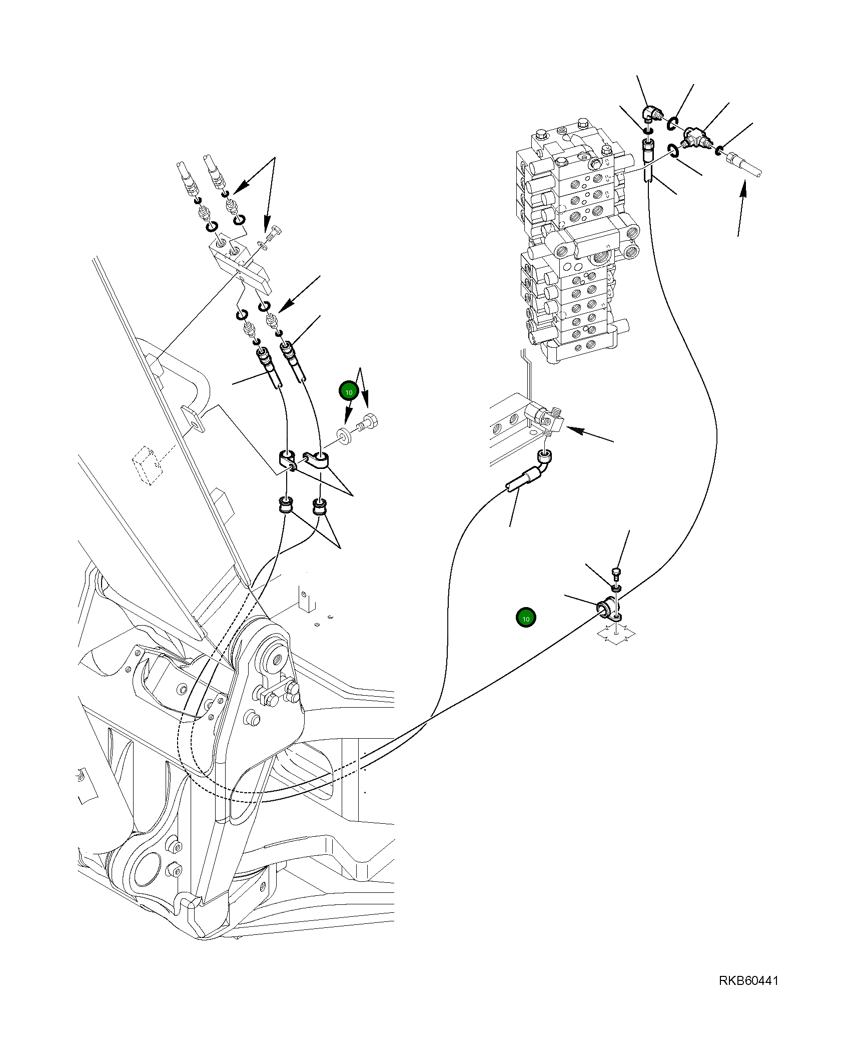 Шланг 21W-62-R9280 Komatsu