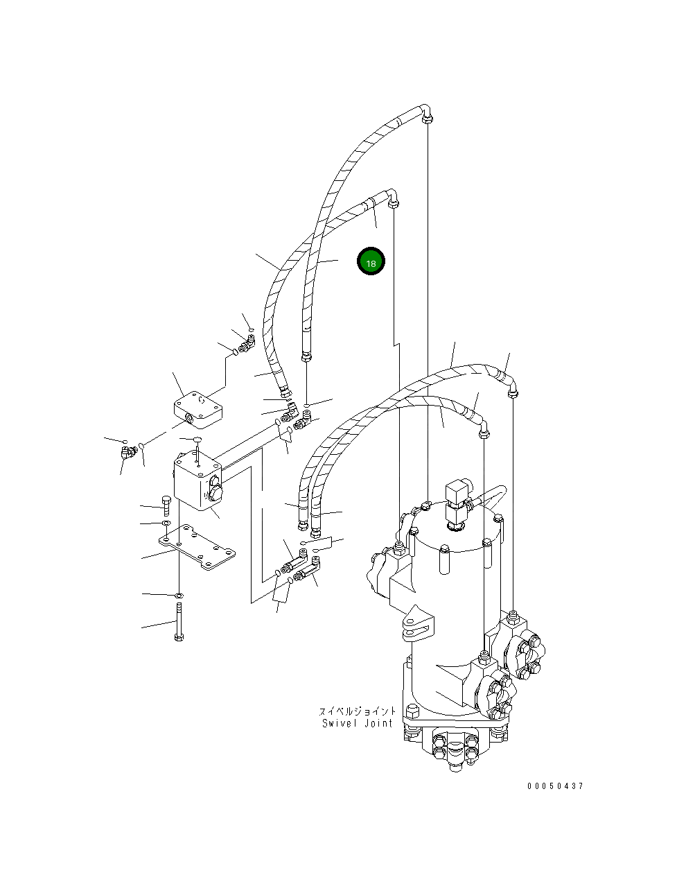 Шланг 21T-64-33910 Komatsu