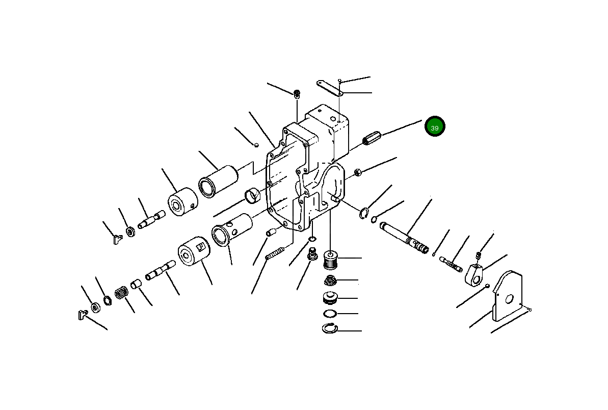 Гайка - FUEL PUMP ADJUSTING 1238 184 H1 Komatsu