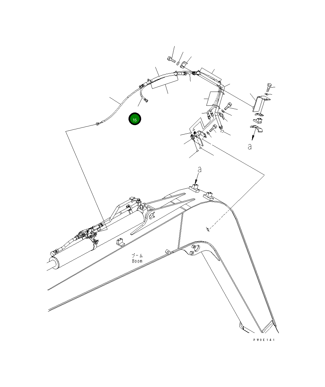 Шланг 21W-62-47290 Komatsu