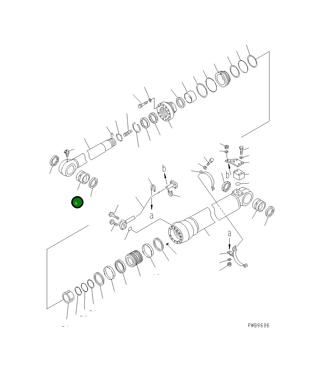 Втулка 206-63-K1670 Komatsu