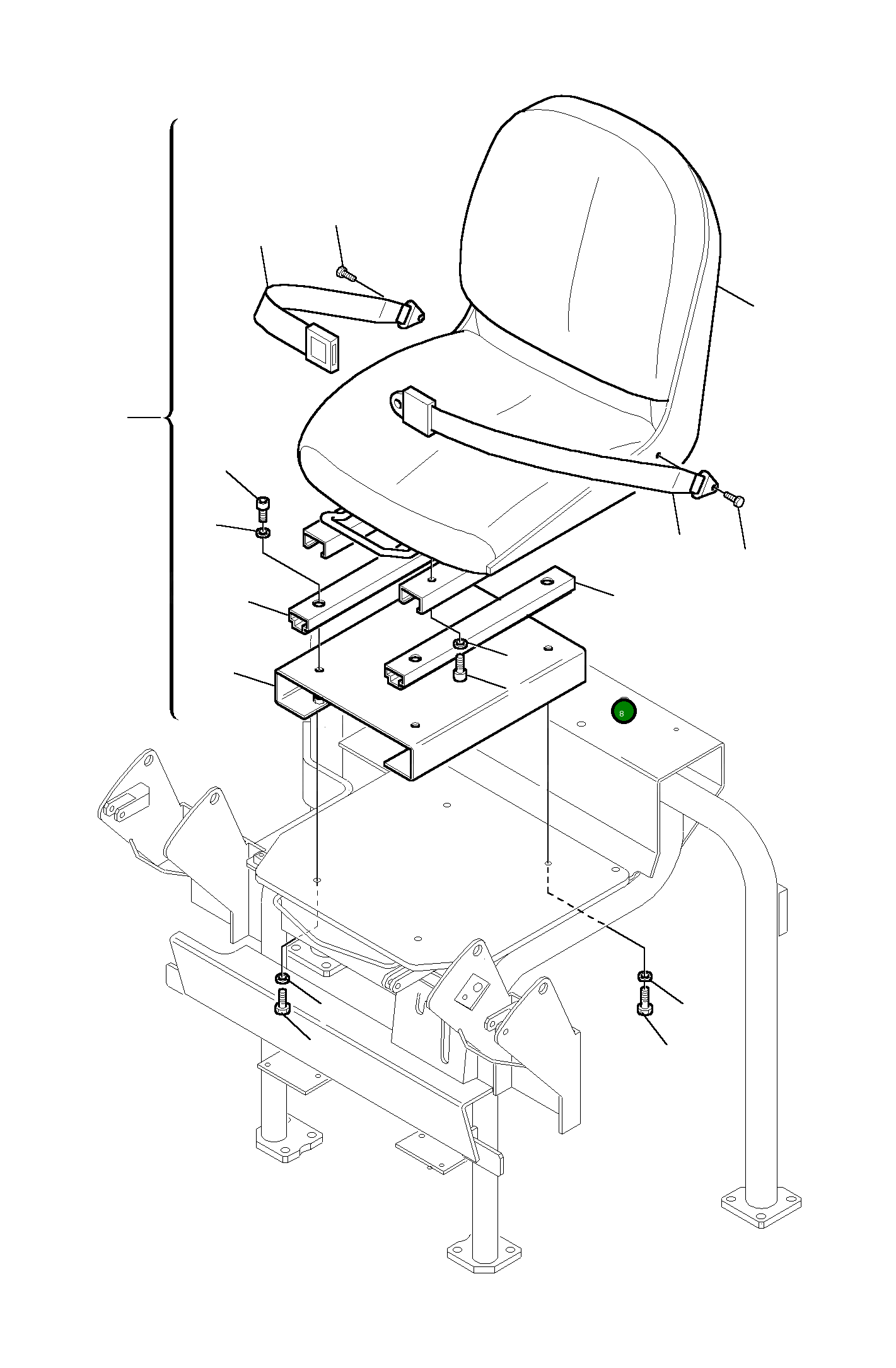 Винт 801105531 Komatsu