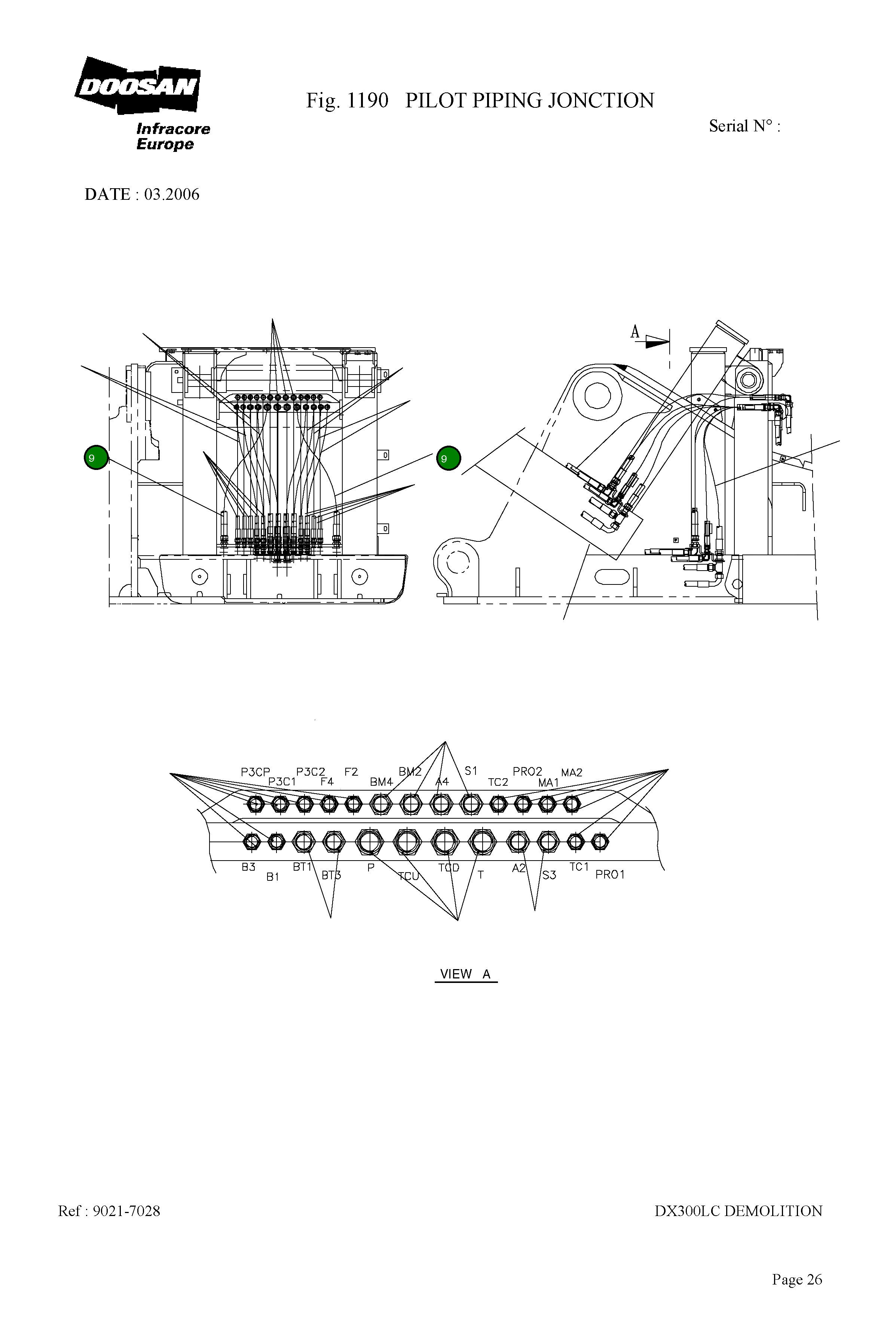 Шланг 9184-1010D196 Komatsu