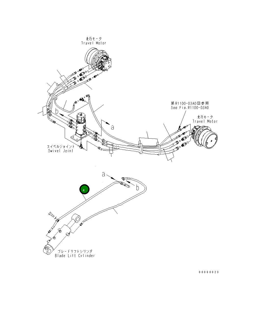 Шланг 22L-62-21822 Komatsu