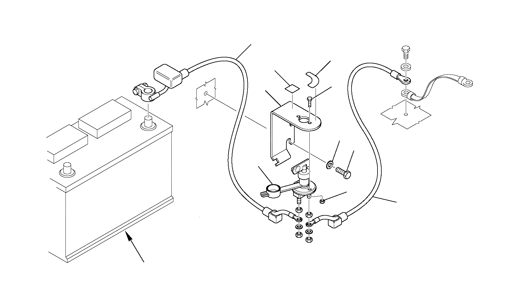 Выключатель отключения аккумулятора 37A-06-11910 Komatsu