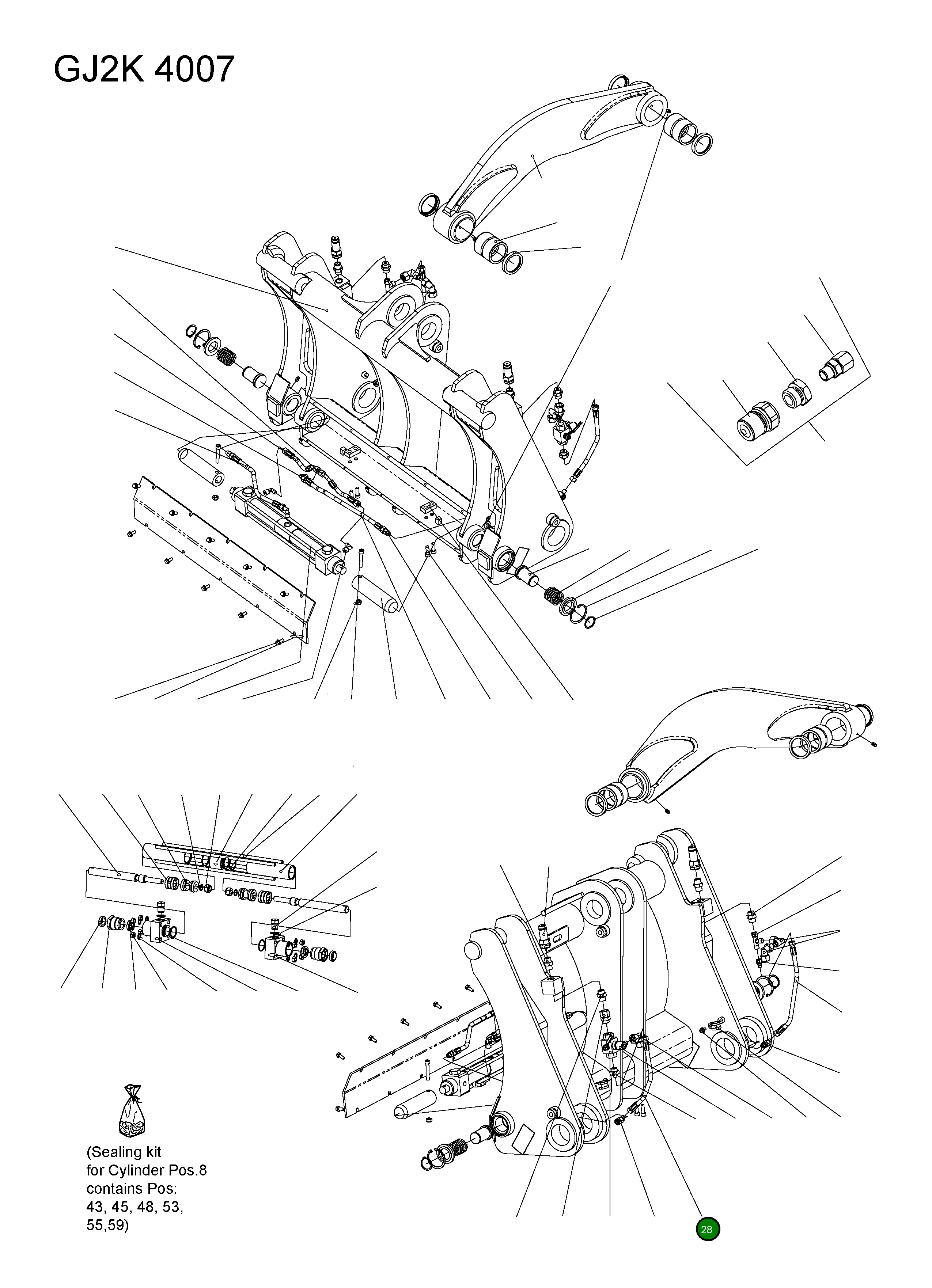 Шланг 42Y-72-H0P44 Komatsu