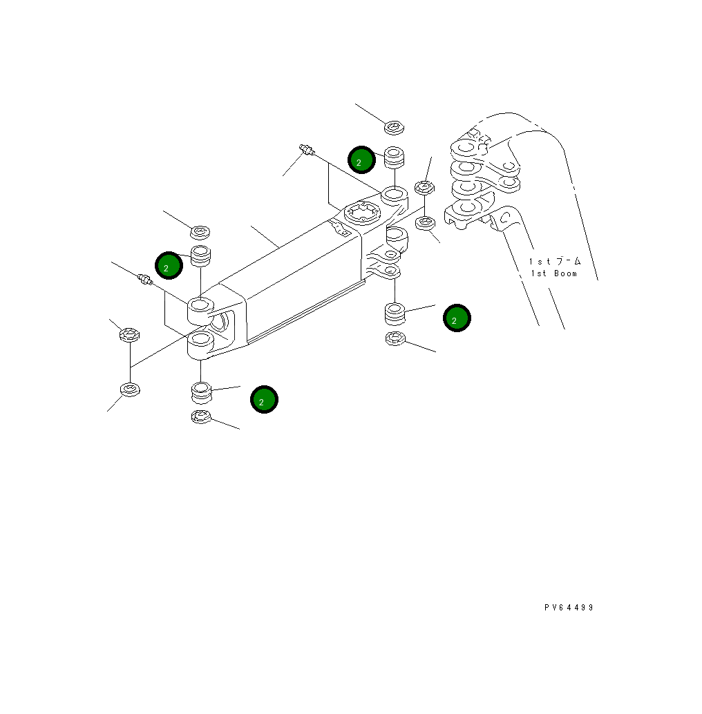 Втулка 20C-70-31240 Komatsu