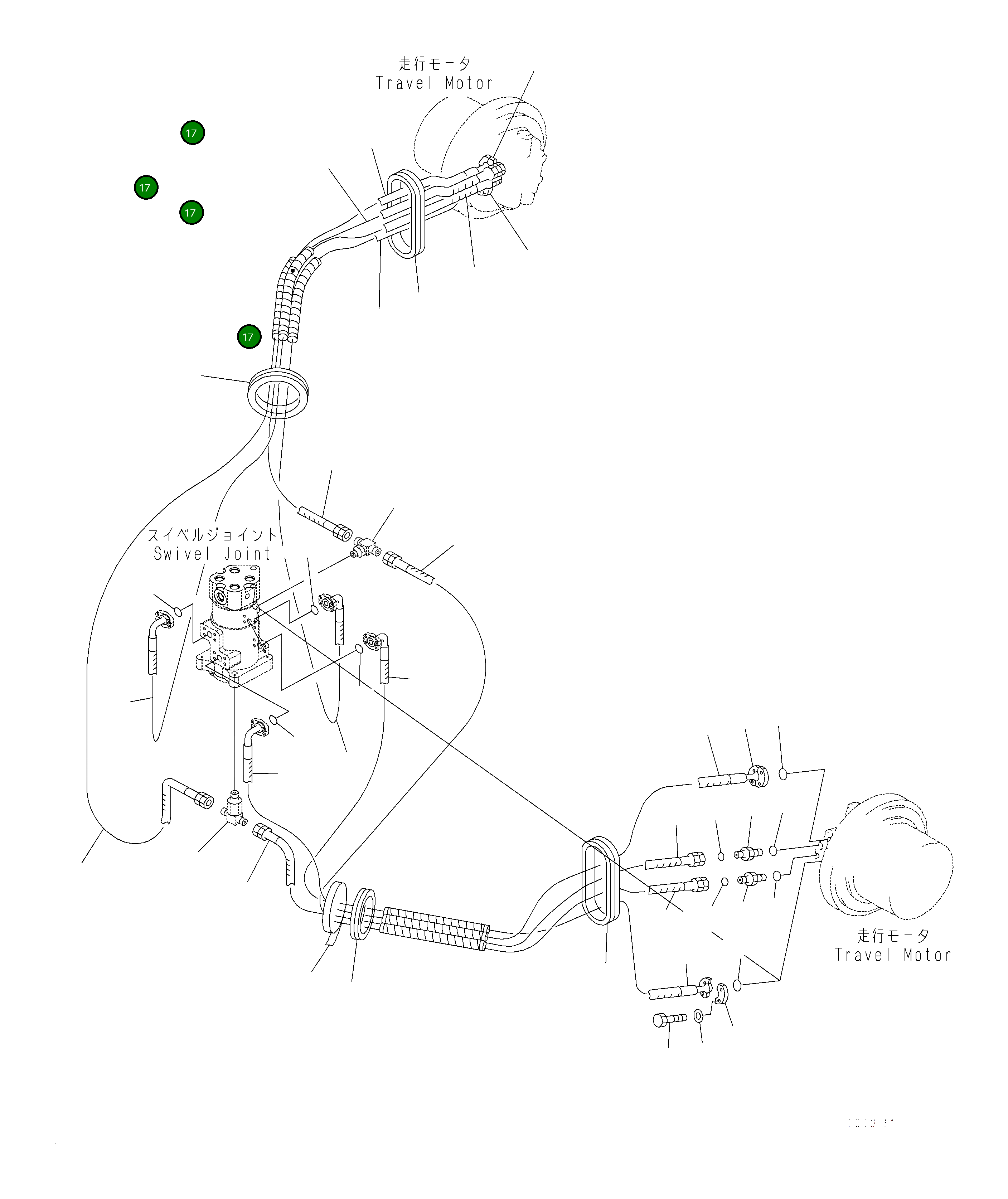 Шланг 2A6-62-A1060 Komatsu
