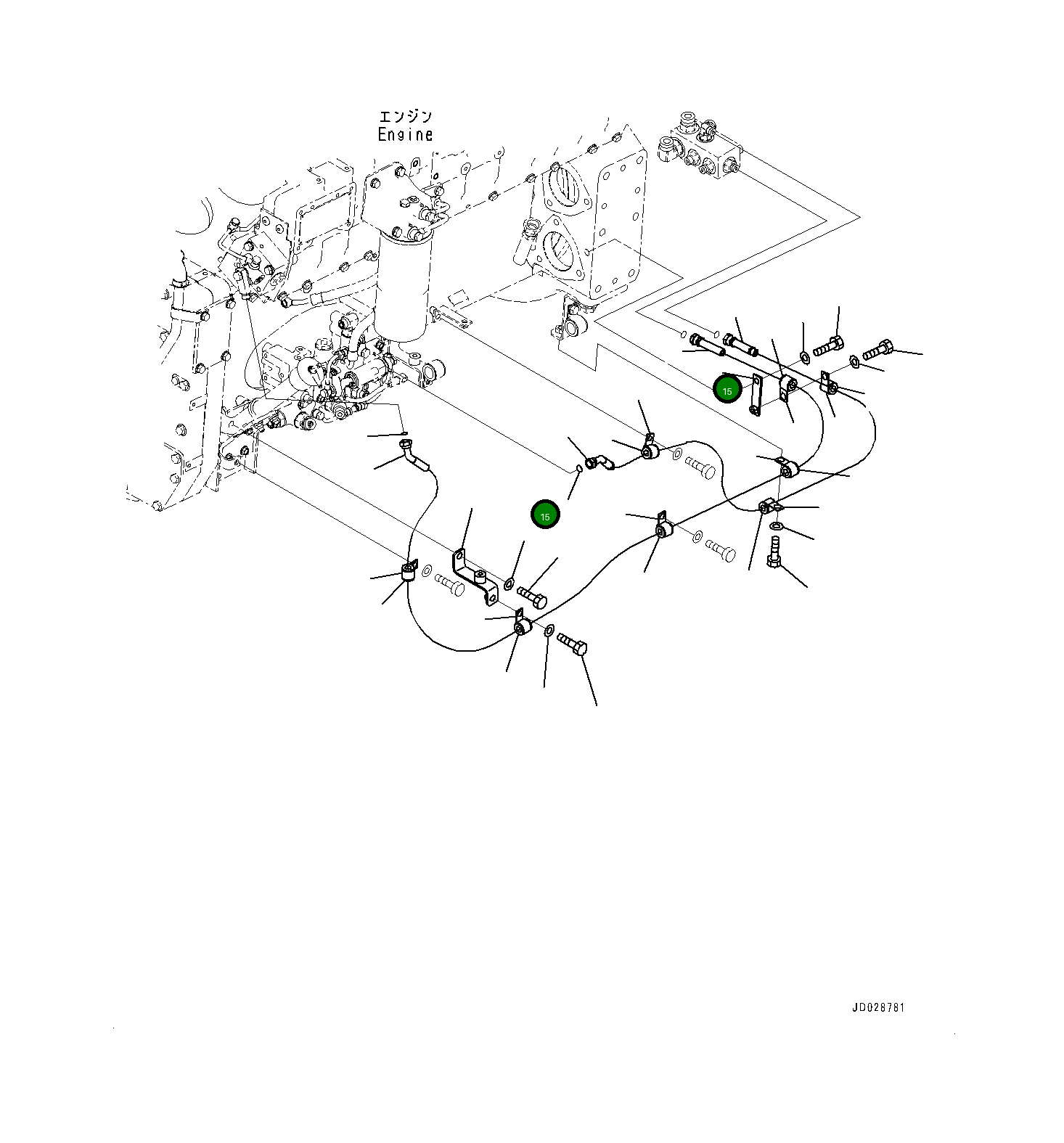 Шланг 561-84-81470 Komatsu