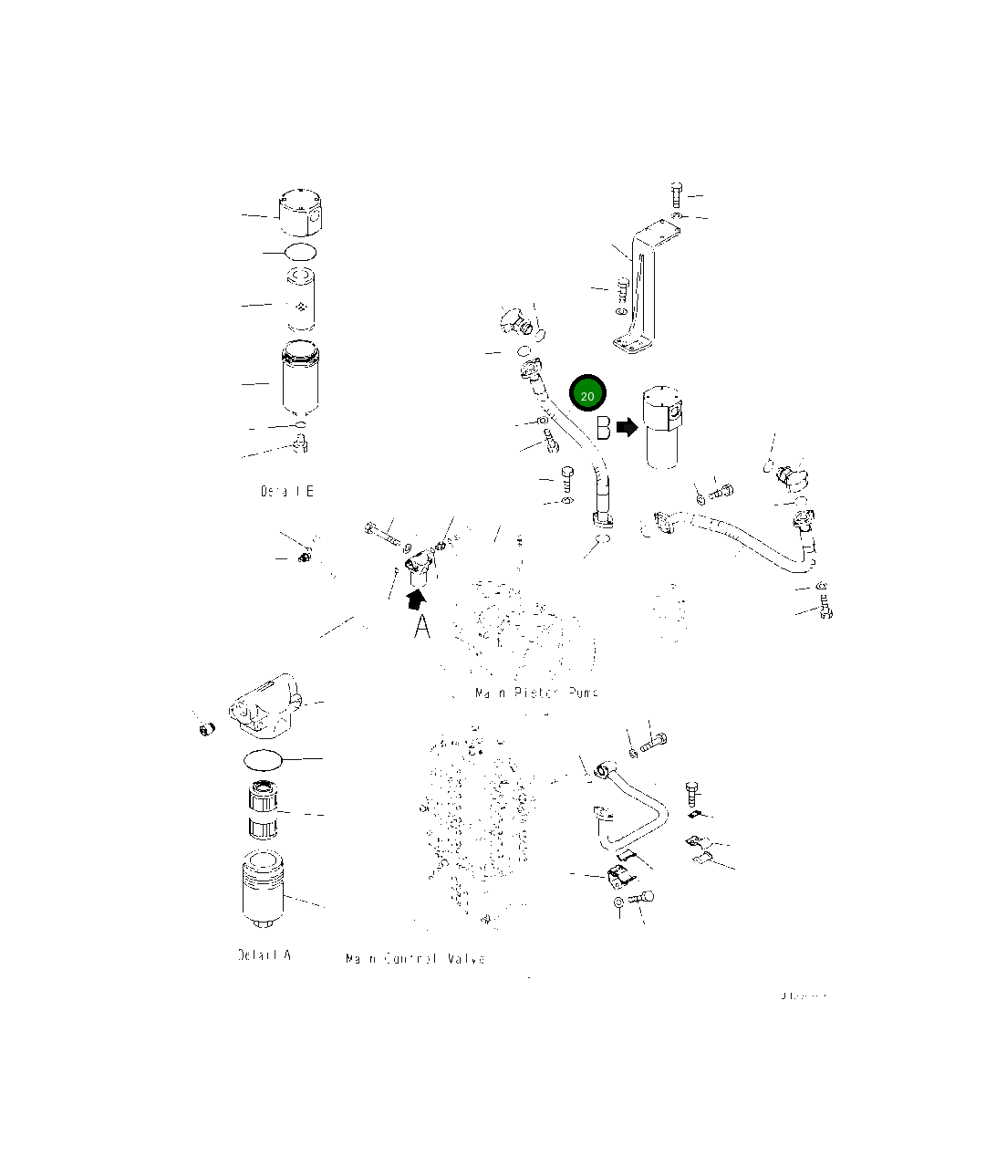 Шланг 2A5-62-12862 Komatsu