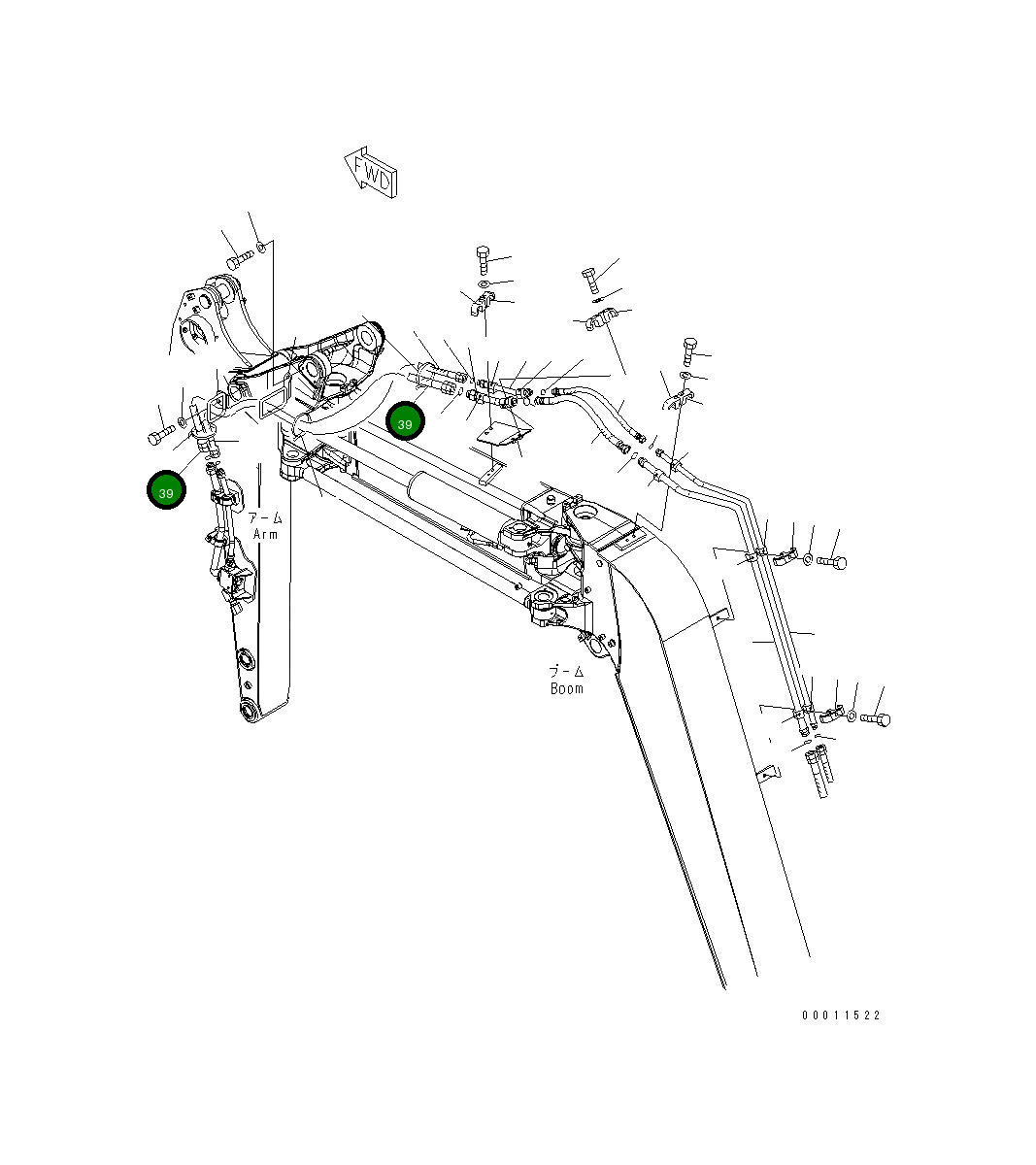 Шланг 21W-973-4971 Komatsu