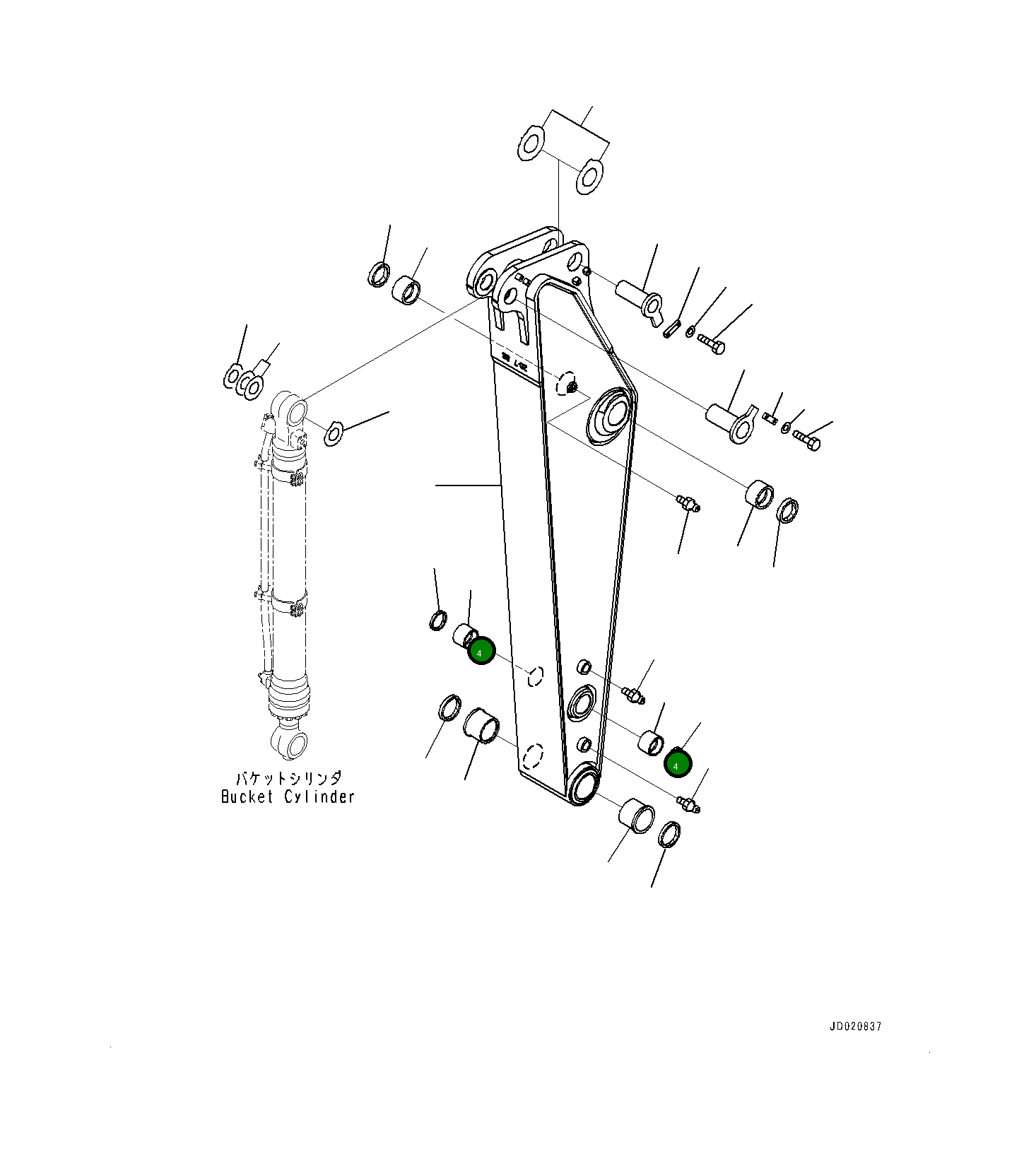 Втулка 2057073180 Komatsu