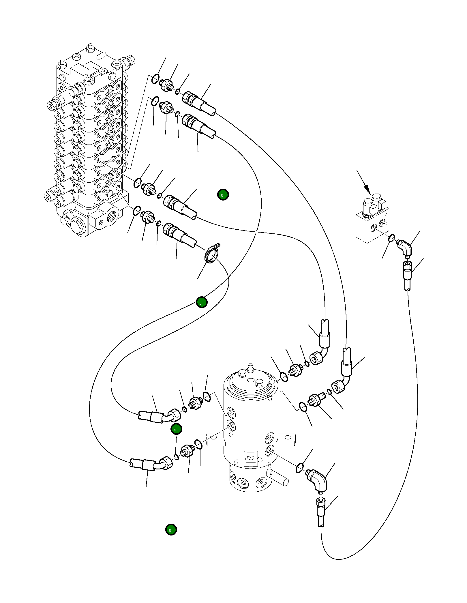 Шланг 22E-09-12370 Komatsu