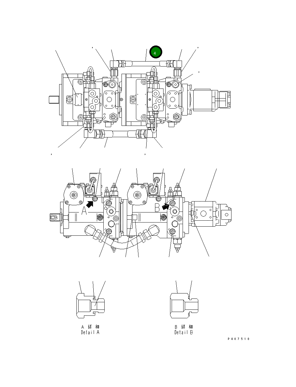 Шланг UC1100481818 Komatsu