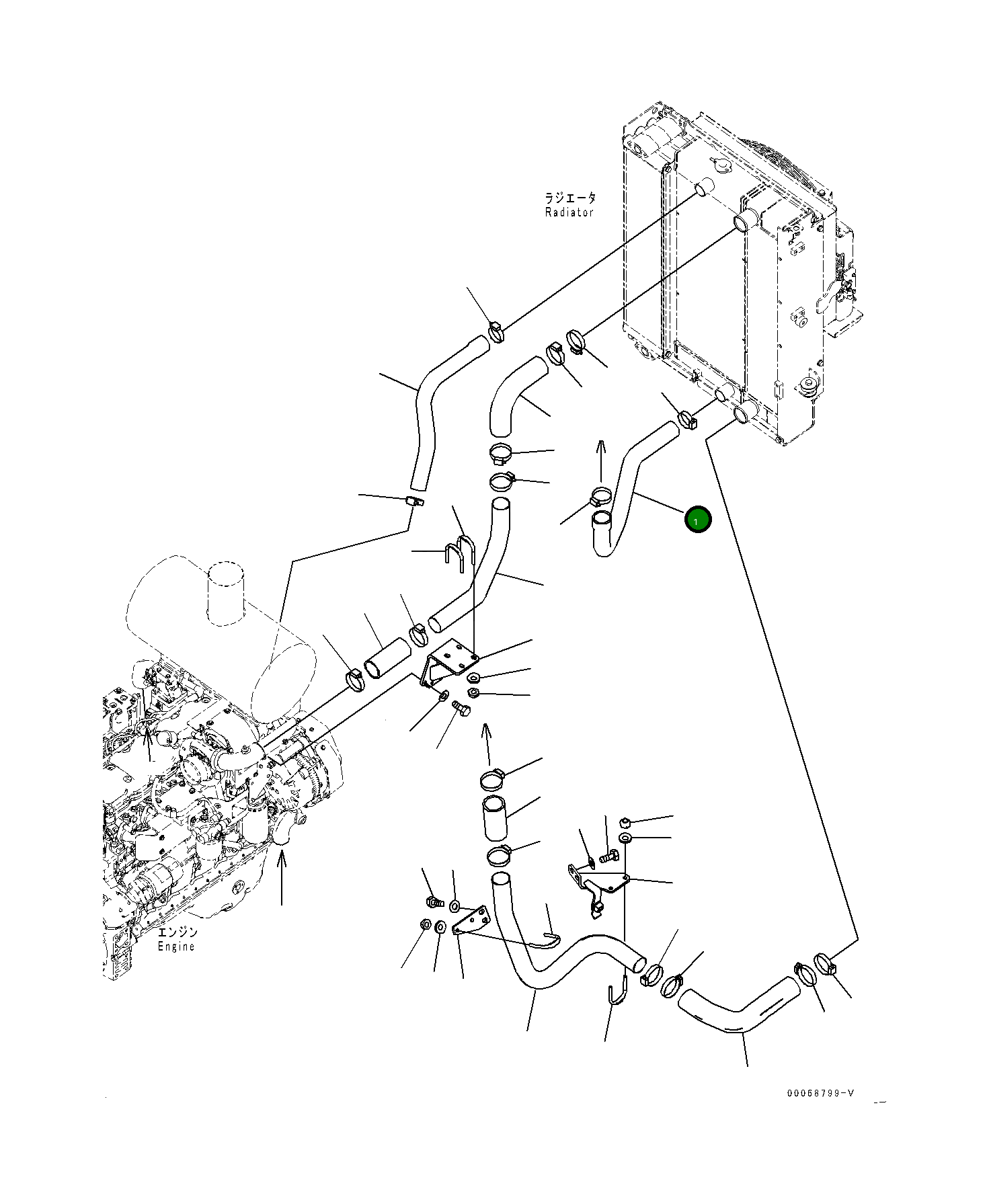 Шланг 419-03-48292 Komatsu